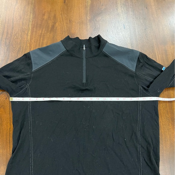 Kuhl Stellr 1/4 Zip Sweater 100% Merino Wool Size Large - Picture 8 of 9